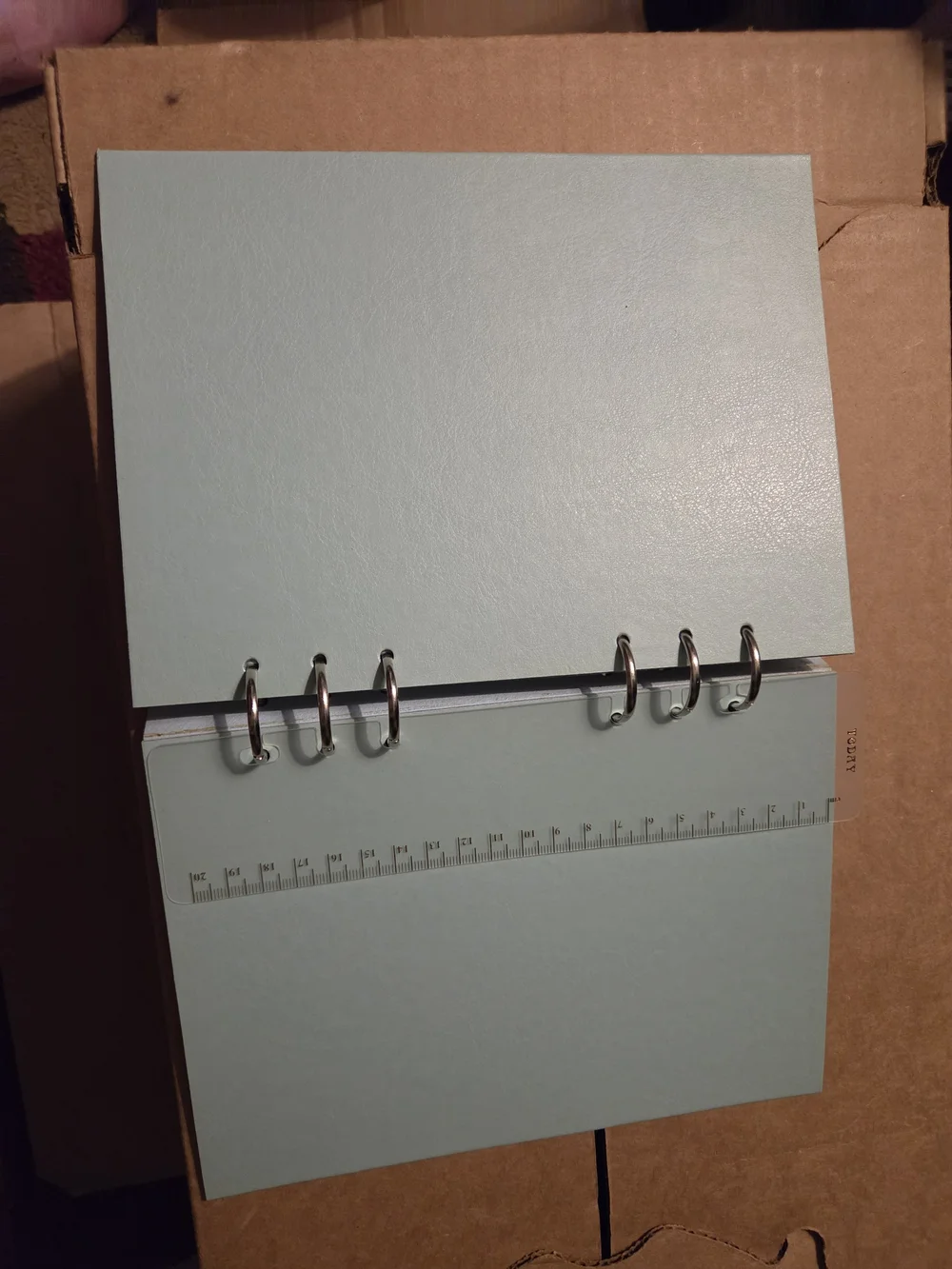 Filofax Aqua Blue Flexible Ring Notebook / Clipbook Bundle